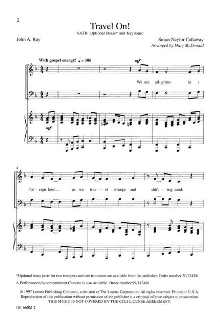 Travel On 4-Part scores gallery preview page 2