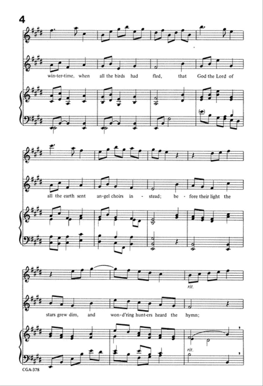 'Twas in the Moon of Wintertime Unison Choir scores gallery preview page 3