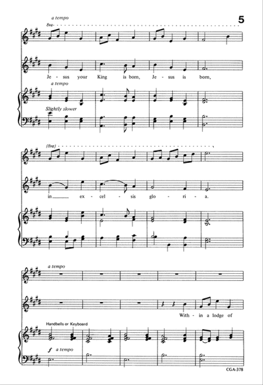 'Twas in the Moon of Wintertime Unison Choir scores gallery preview page 4