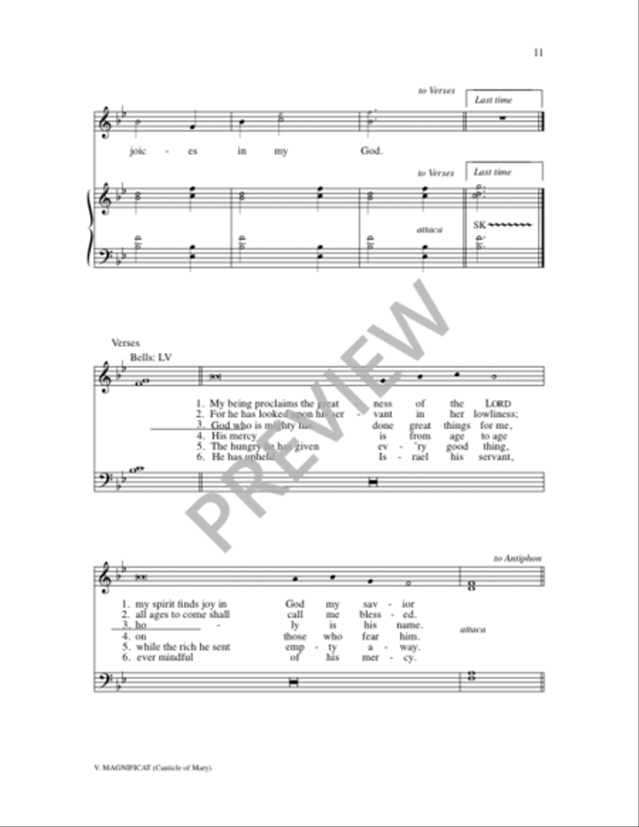 Seasonal Psalms for Ringing and Singing Unison Choir scores gallery preview page 11