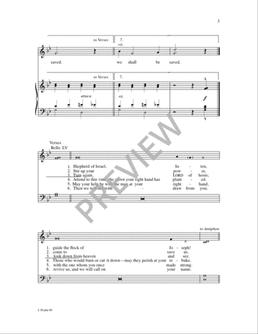 Seasonal Psalms for Ringing and Singing Unison Choir scores gallery preview page 3