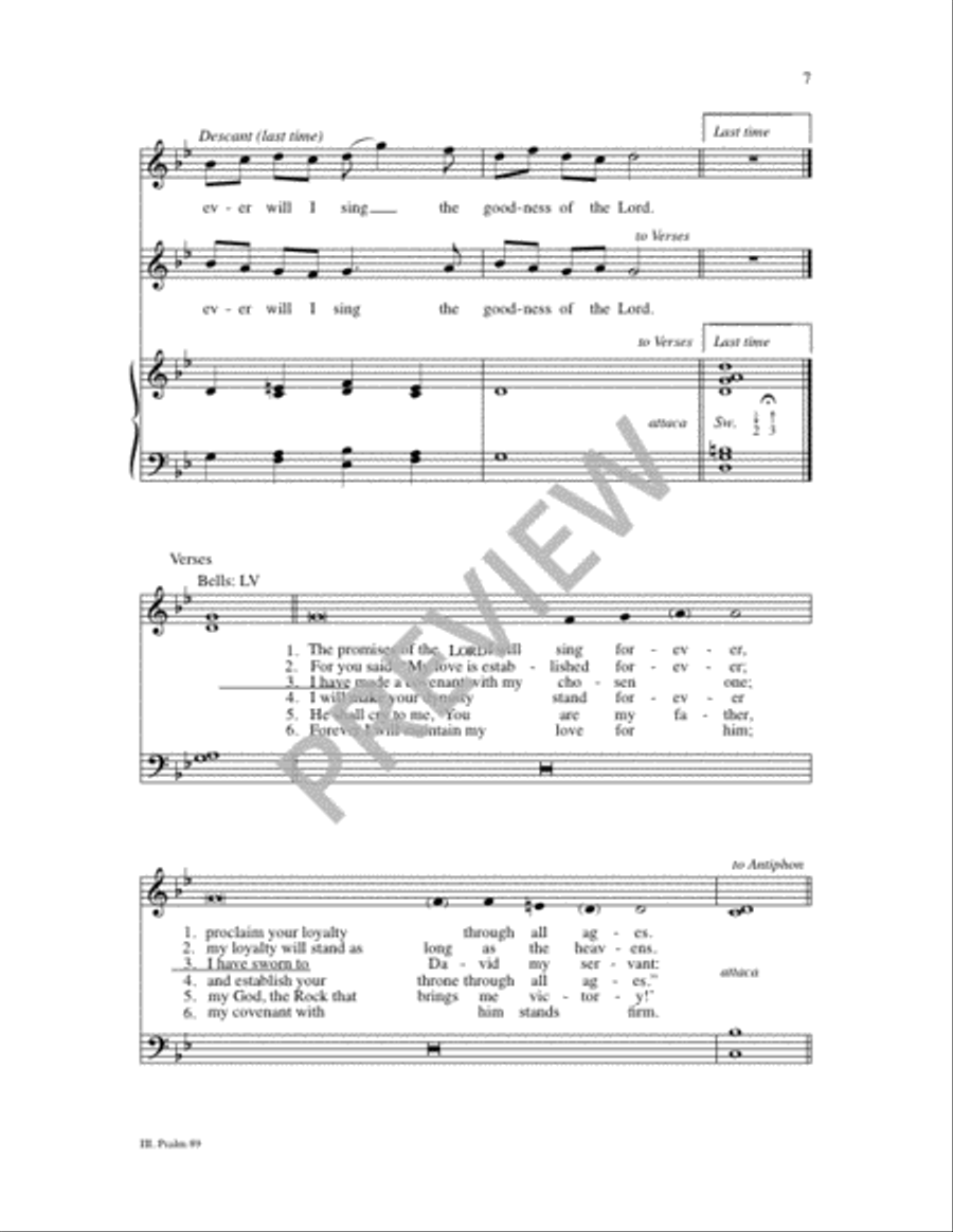 Seasonal Psalms for Ringing and Singing Unison Choir scores gallery preview page 7