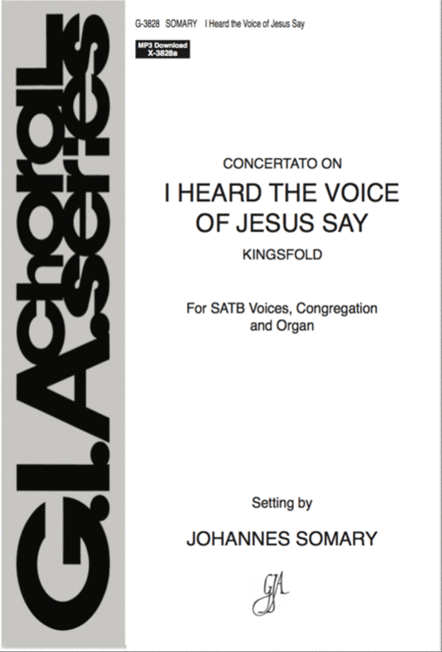 I Heard the Voice of Jesus Say 4-Part scores gallery preview page 1