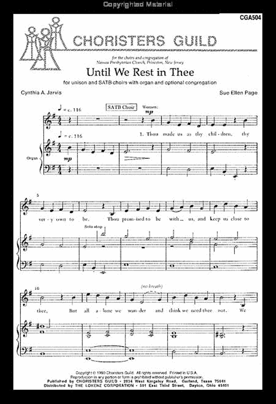 Until We Rest in Thee 4-Part scores gallery preview page 2