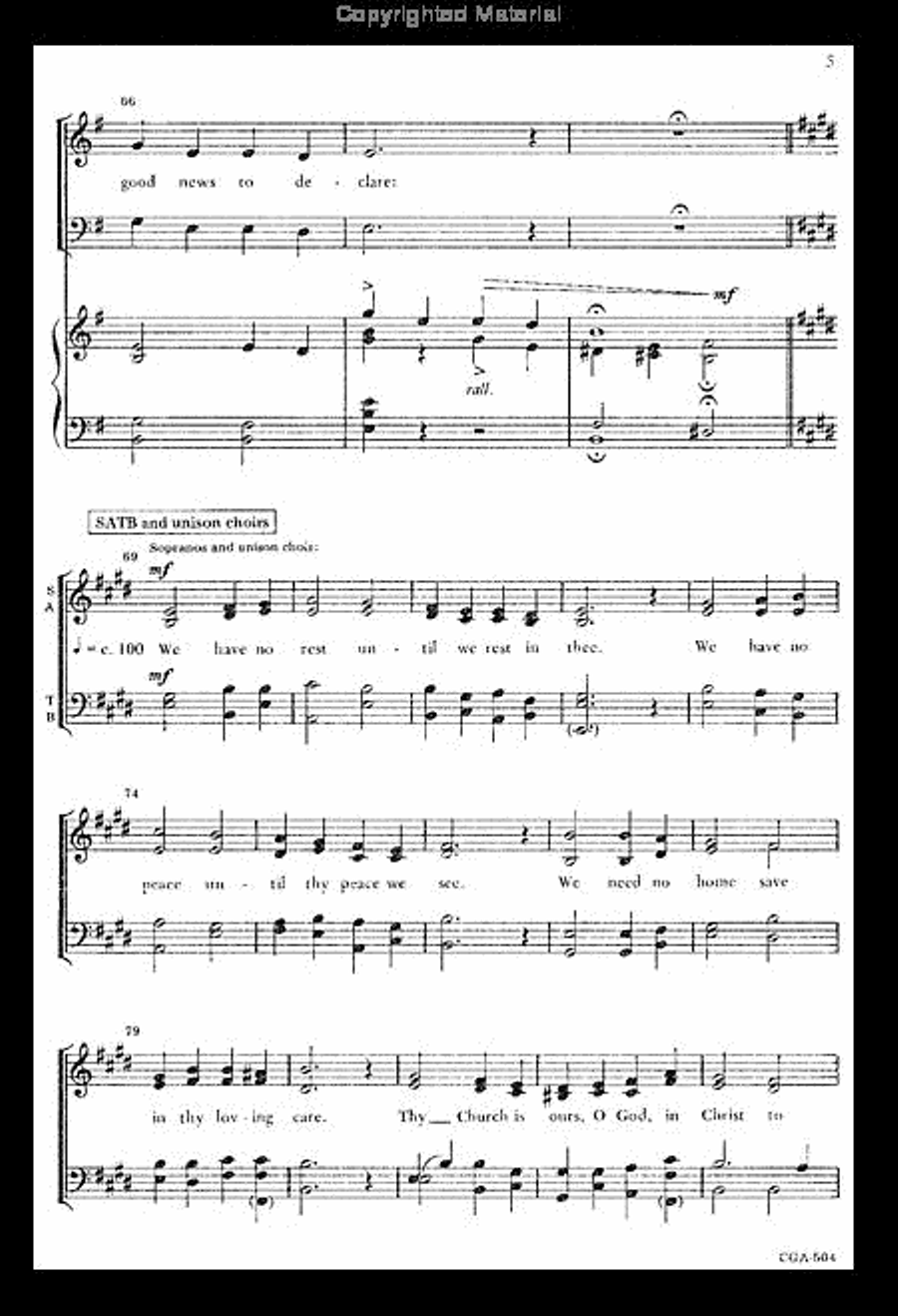 Until We Rest in Thee 4-Part scores gallery preview page 6