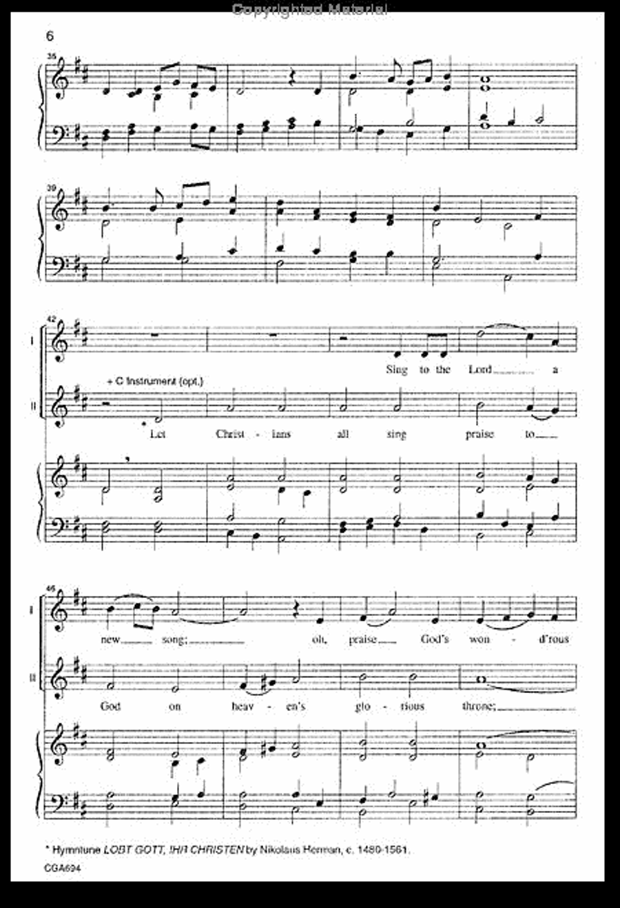 Unto Us a Child is Born 2-Part scores gallery preview page 5