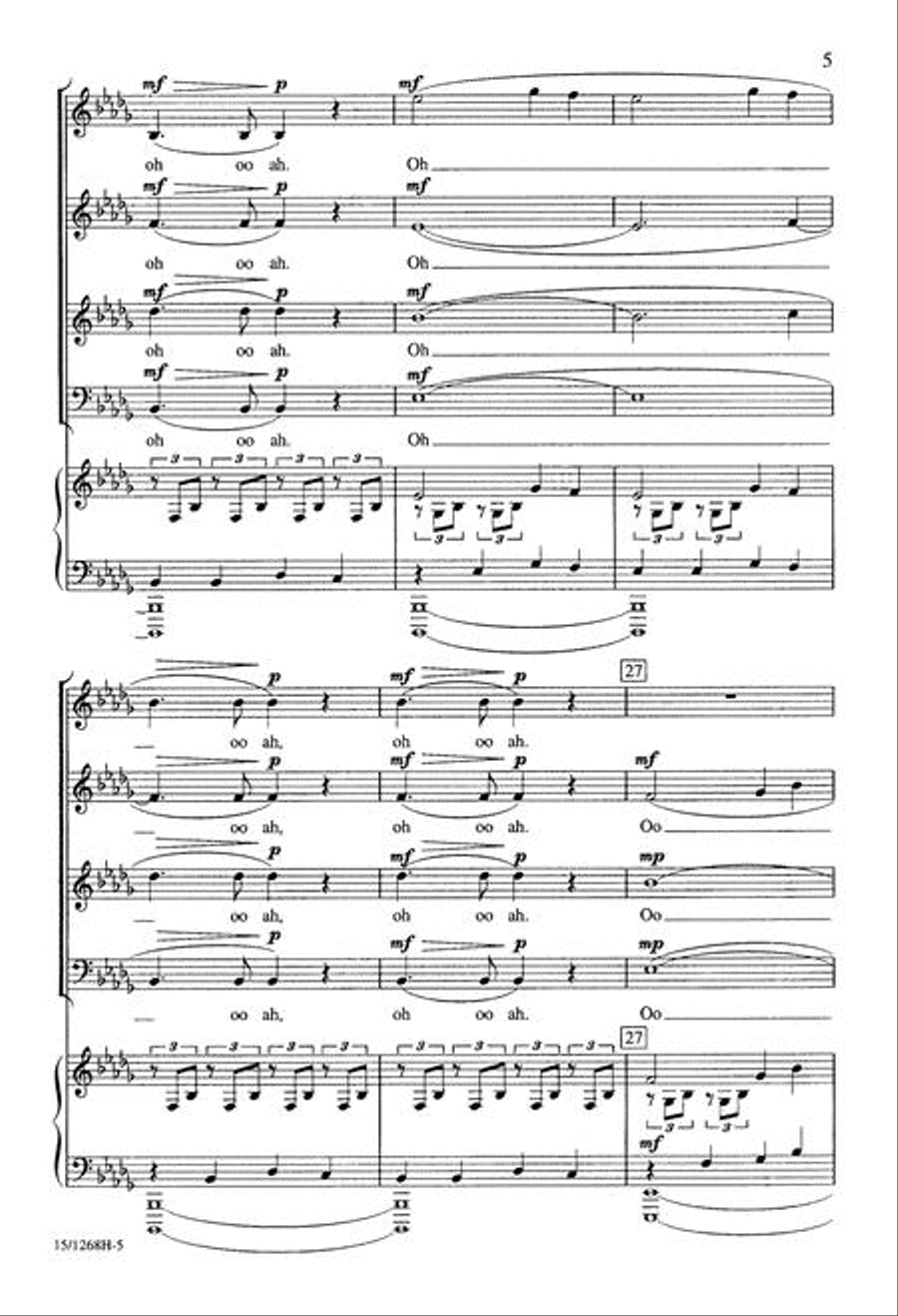 Vocalise 4-Part scores gallery preview page 5