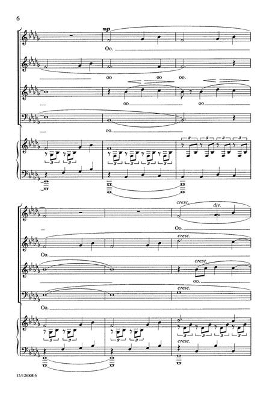 Vocalise 4-Part scores gallery preview page 6