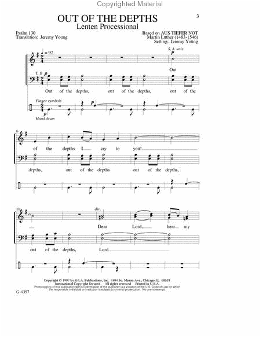 Out of the Depths Out of the Depths 4-Part scores gallery preview page 2