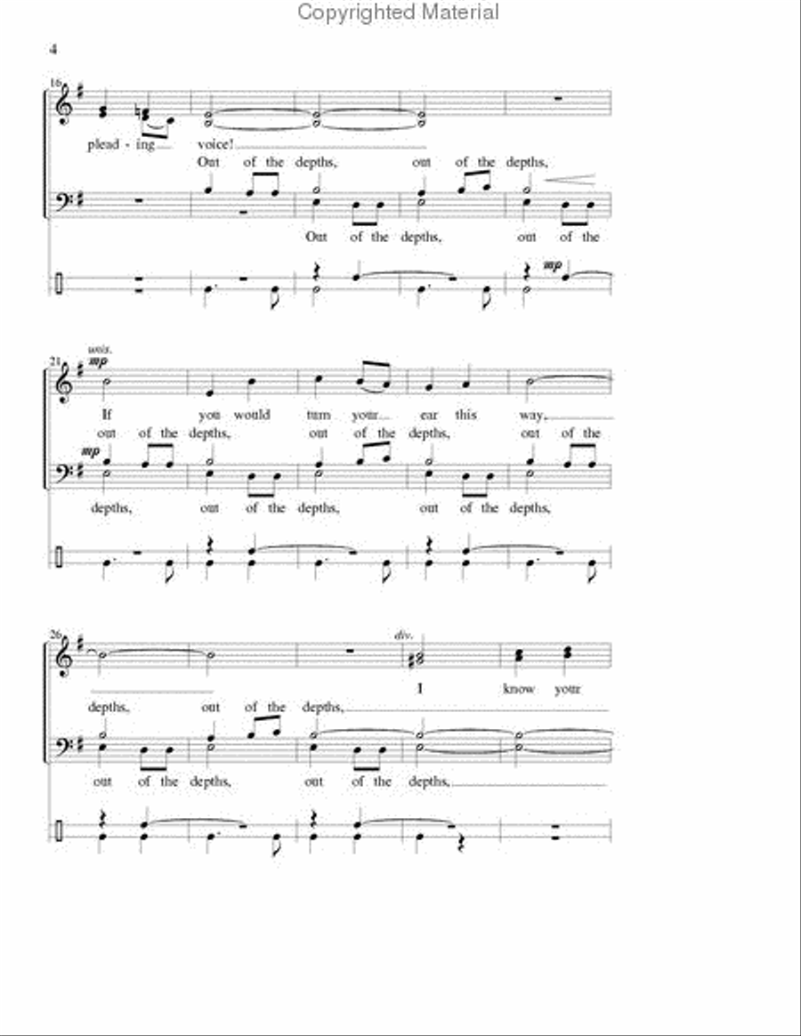 Out of the Depths Out of the Depths 4-Part scores gallery preview page 3