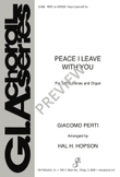 Peace I Leave With You