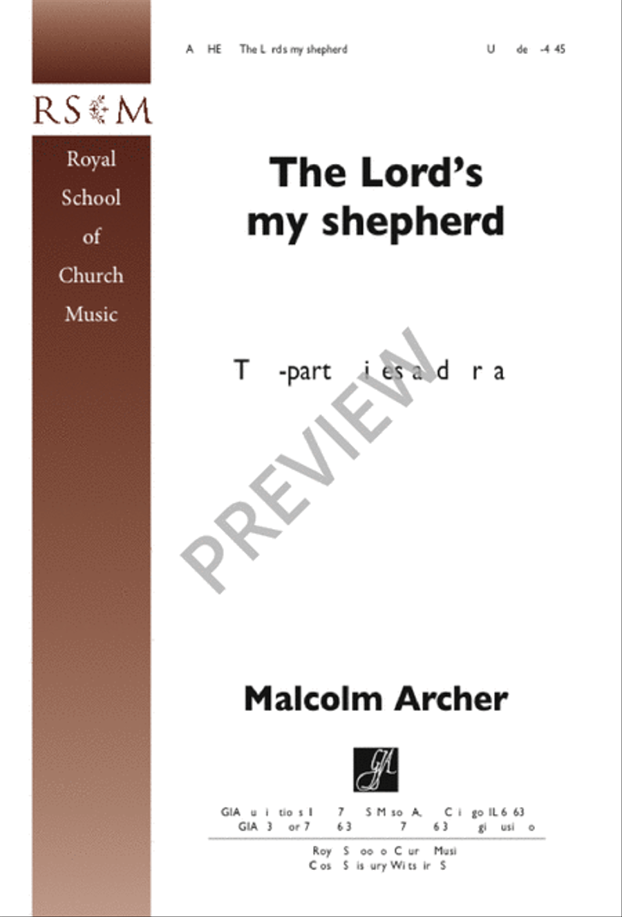 The Lord's My Shepherd The Lord's My Shepherd 2-Part scores gallery preview page 1