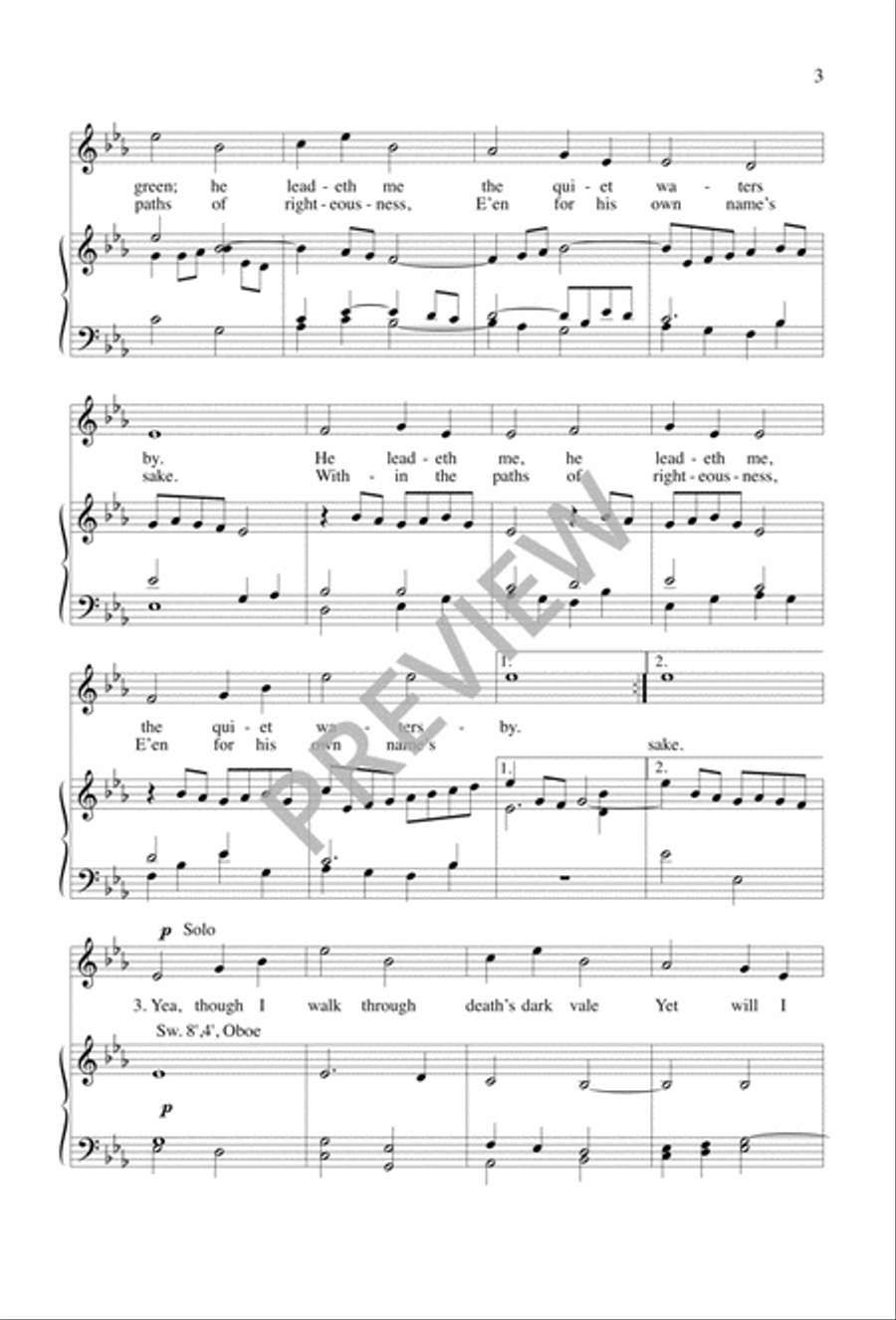 The Lord's My Shepherd The Lord's My Shepherd 2-Part scores gallery preview page 3