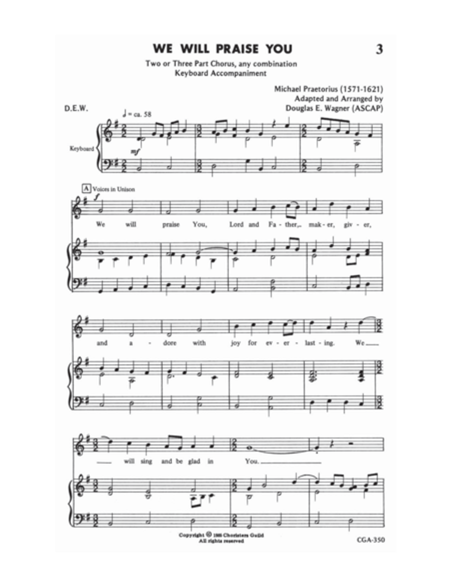 We Will Praise You 3-Part scores gallery preview page 2