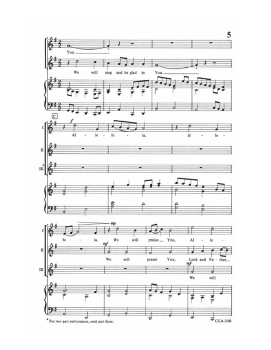 We Will Praise You 3-Part scores gallery preview page 4