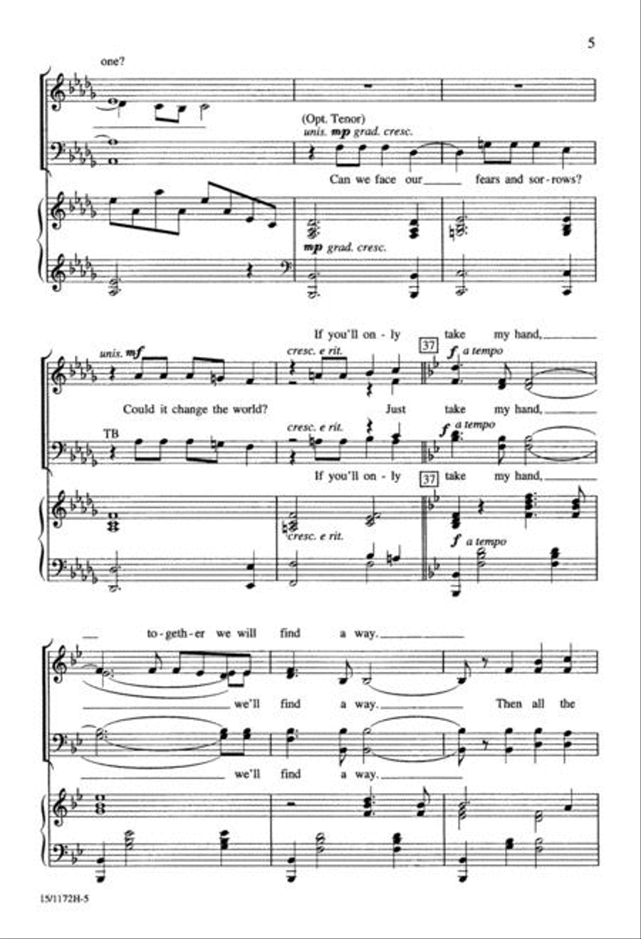 We'll Find a Way 4-Part scores gallery preview page 5