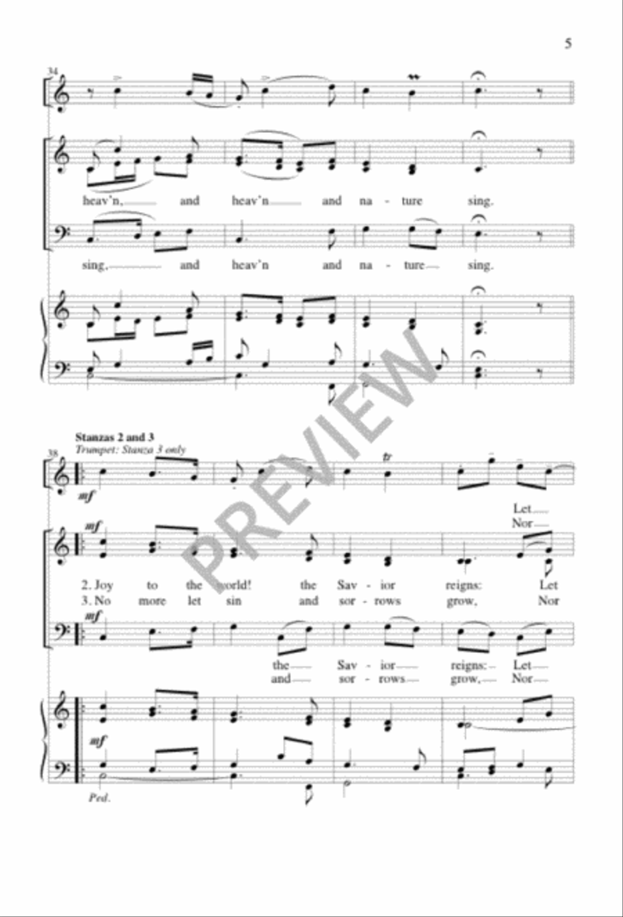 Joy to the World Joy to the World 3-Part scores gallery preview page 5