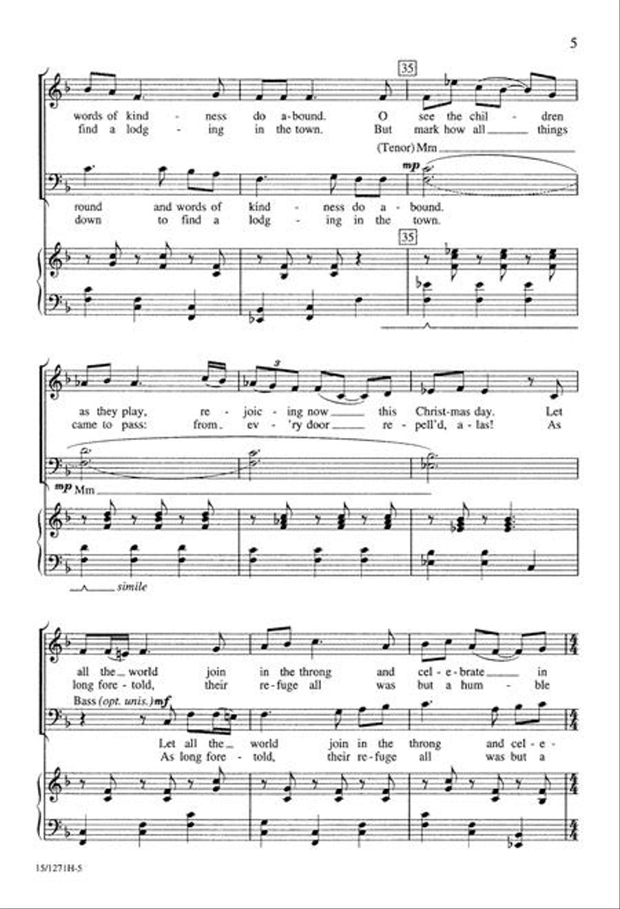 The Wexford Carol 4-Part scores gallery preview page 5