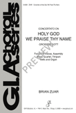 Holy God, We Praise Thy Name