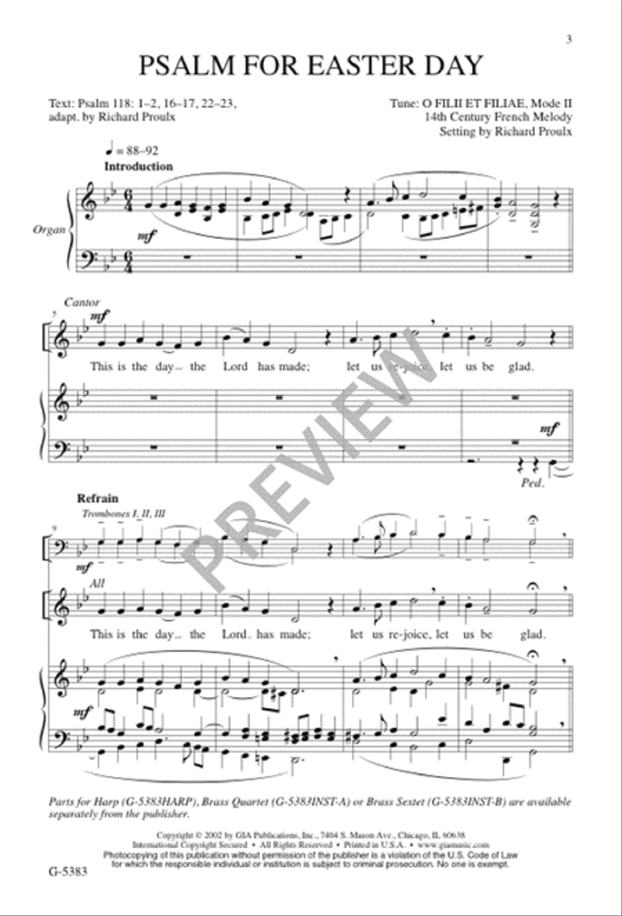 Psalm for Easter Day Psalm for Easter Day 4-Part scores gallery preview page 2