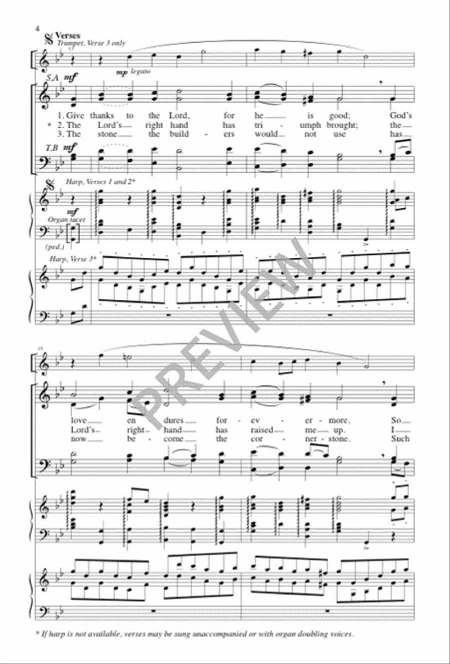 Psalm for Easter Day Psalm for Easter Day 4-Part scores gallery preview page 3