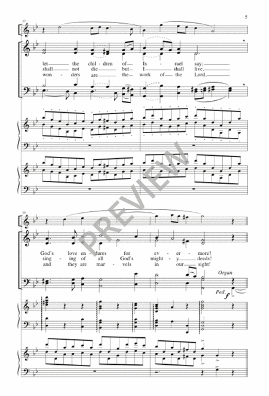 Psalm for Easter Day Psalm for Easter Day 4-Part scores gallery preview page 4