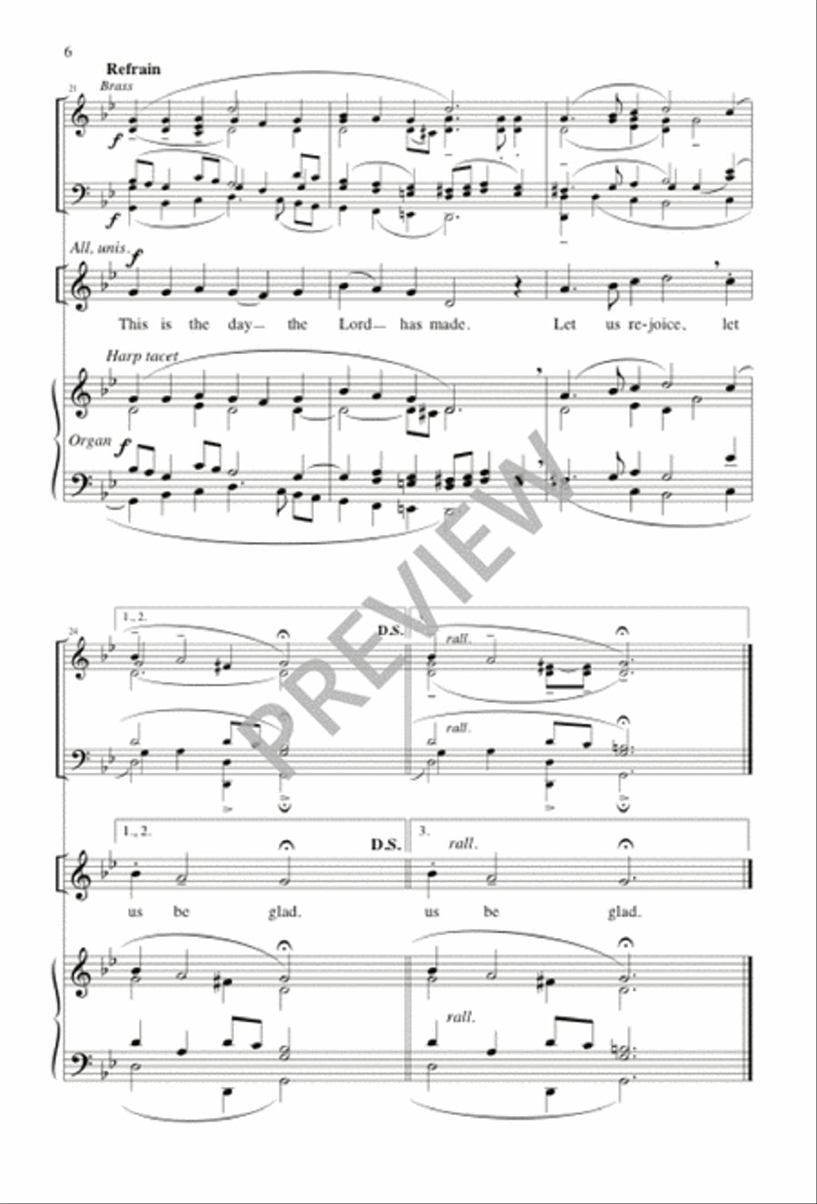 Psalm for Easter Day Psalm for Easter Day 4-Part scores gallery preview page 5