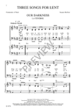 Three Songs for Lent