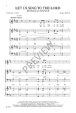 Let Us Sing to the Lord / Benissez le Seigneur