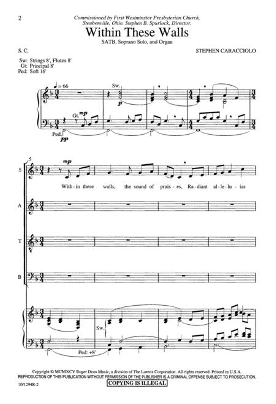Within These Walls 4-Part scores gallery preview page 2