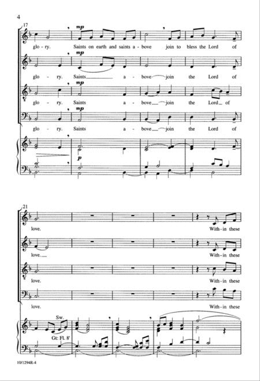 Within These Walls 4-Part scores gallery preview page 4