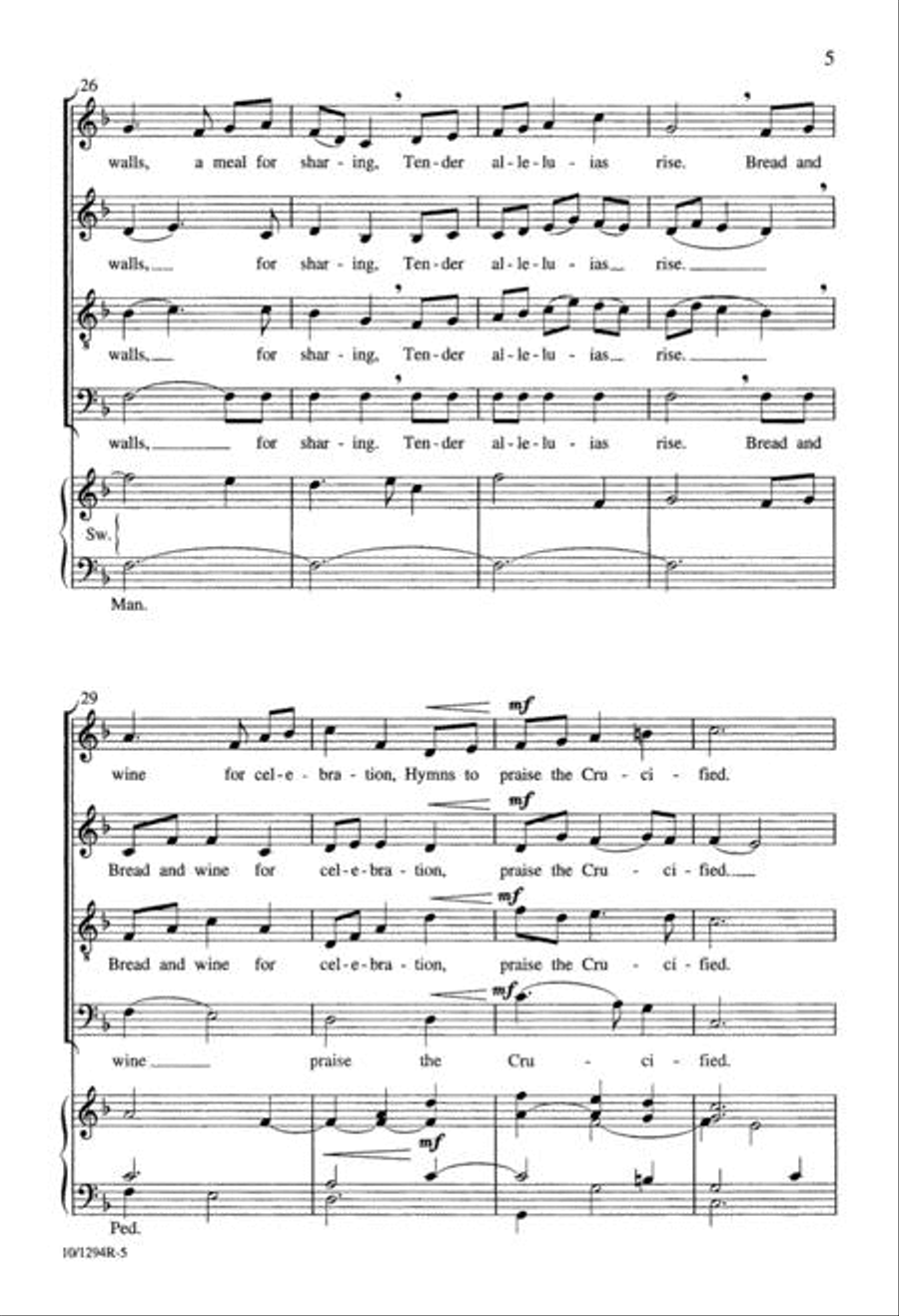 Within These Walls 4-Part scores gallery preview page 5