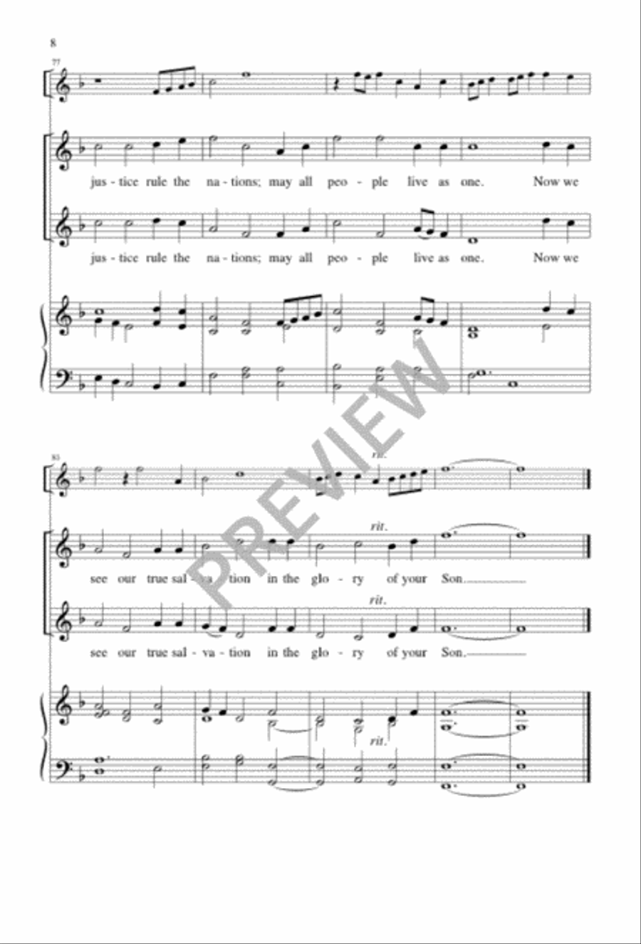 Epiphany Carol Epiphany Carol 4-Part scores gallery preview page 8