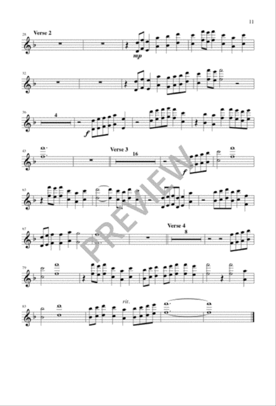 Epiphany Carol Epiphany Carol 4-Part scores gallery preview page 11