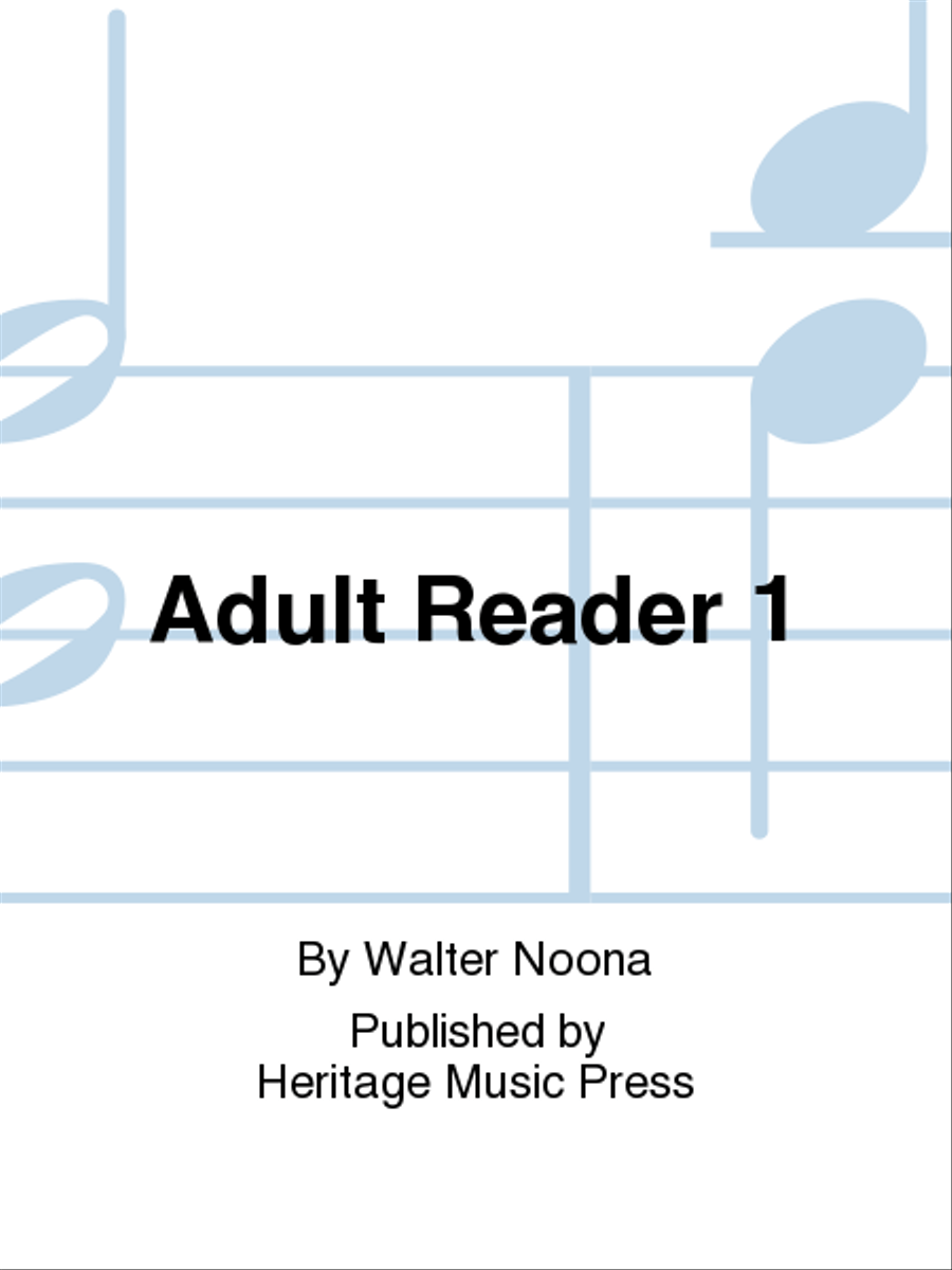 Adult Reader 1 Piano Method scores gallery preview page 1