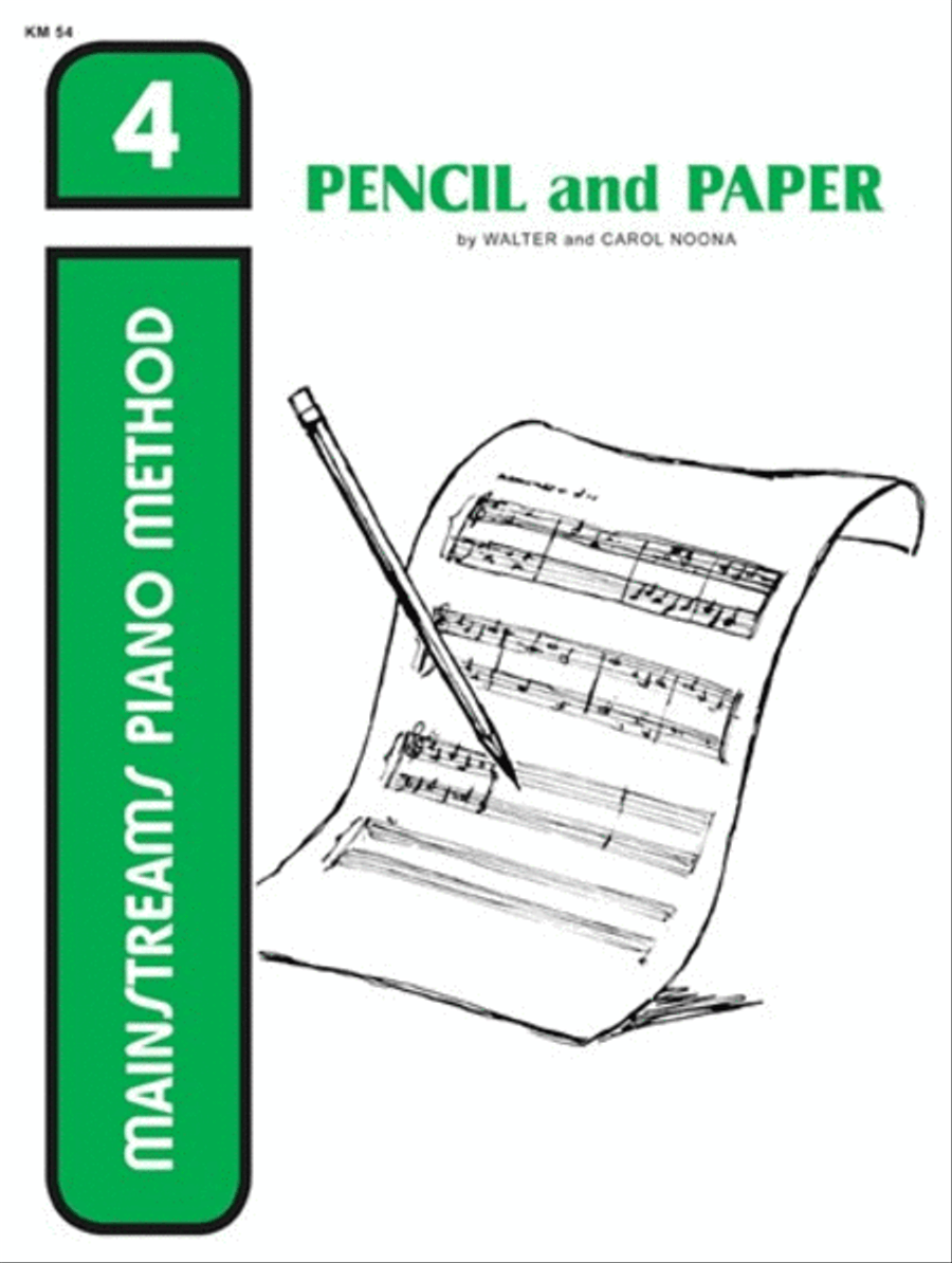 Mainstreams - Pencil and Paper 4 Piano Method scores gallery preview page 1