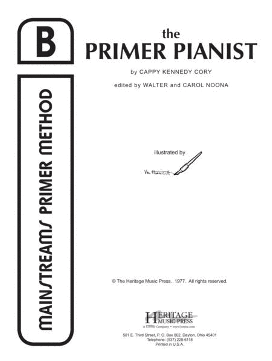 Mainstreams - The Primer Pianist B Piano Method scores gallery preview page 1