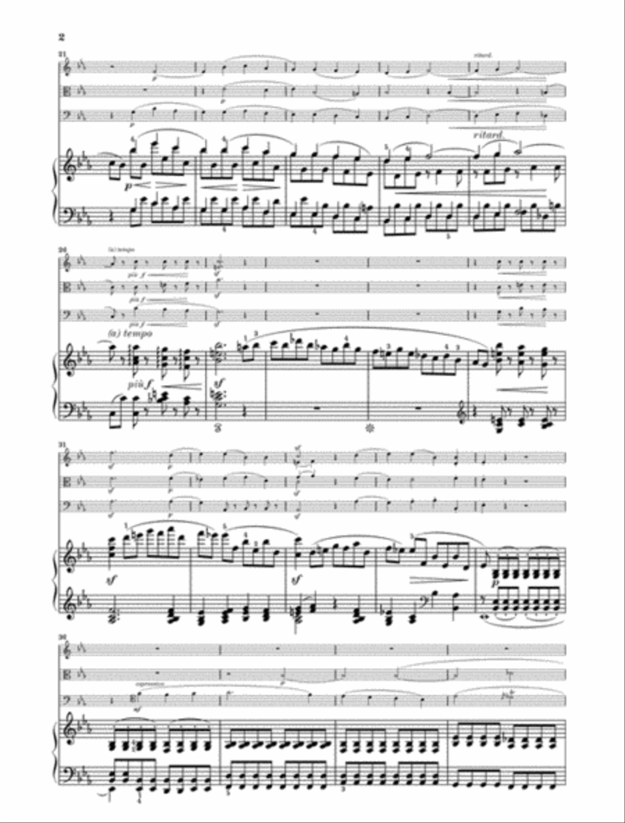 Piano Quartet Eb Major Op. 47 Piano Quartet scores gallery preview page 3