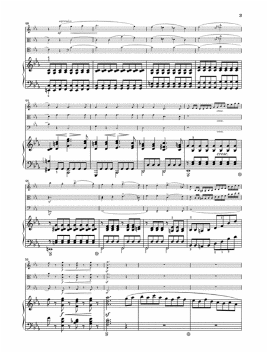 Piano Quartet Eb Major Op. 47 Piano Quartet scores gallery preview page 4