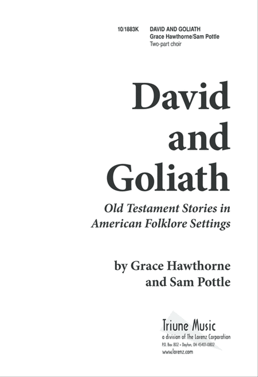 Five-Minute Musicals: David and Goliath Unison Choir scores gallery preview page 2