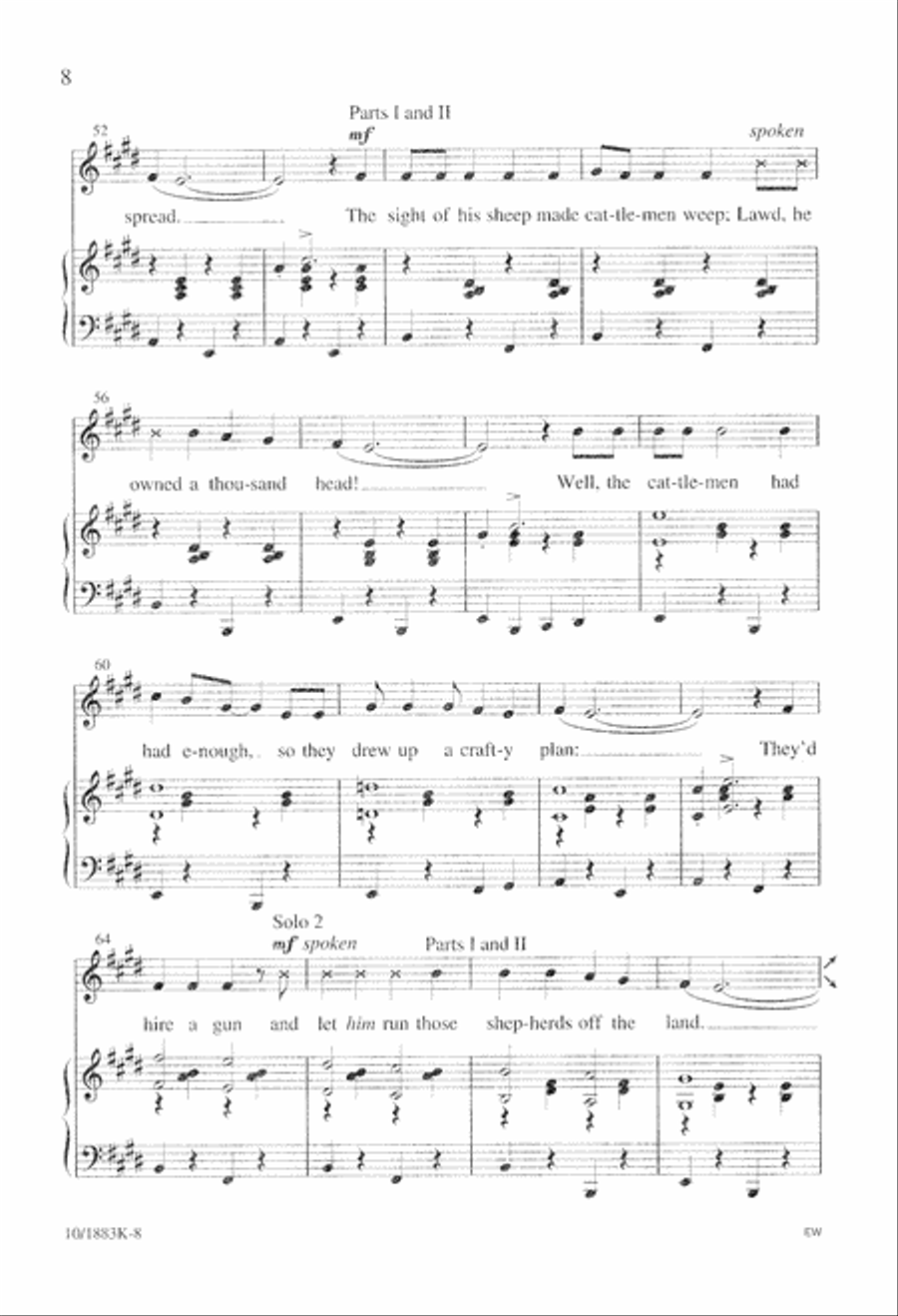Five-Minute Musicals: David and Goliath Unison Choir scores gallery preview page 9