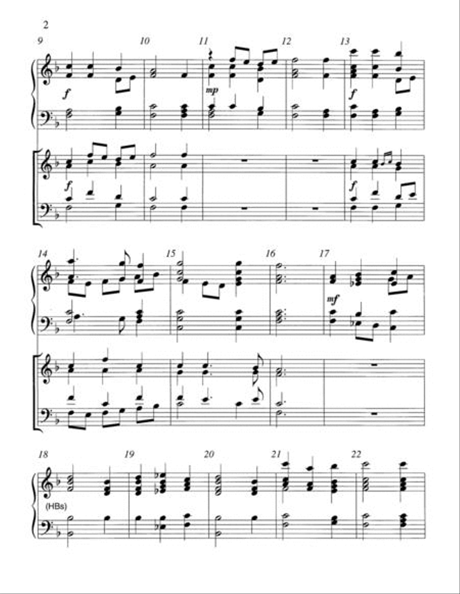Two Hymns in the Renaissance Style 3-Octaves scores gallery preview page 2