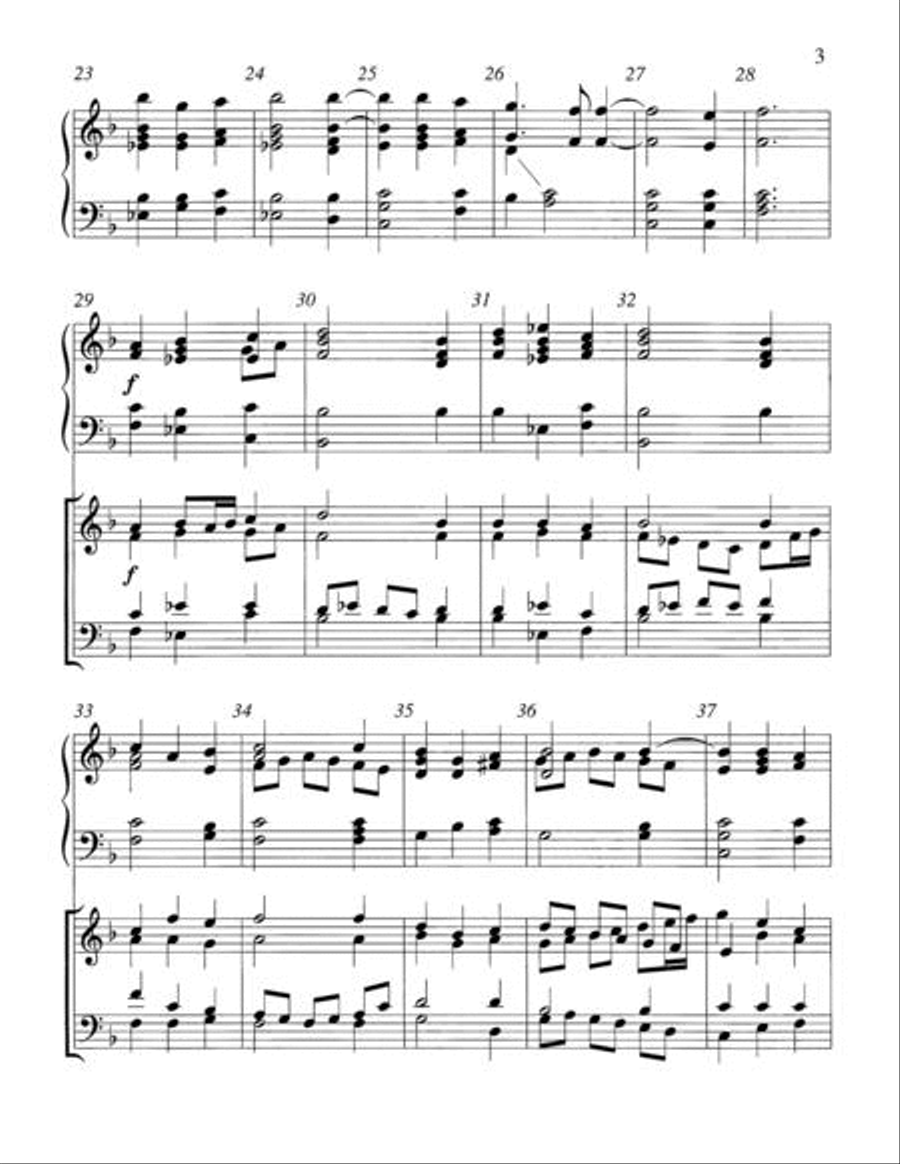 Two Hymns in the Renaissance Style 3-Octaves scores gallery preview page 3