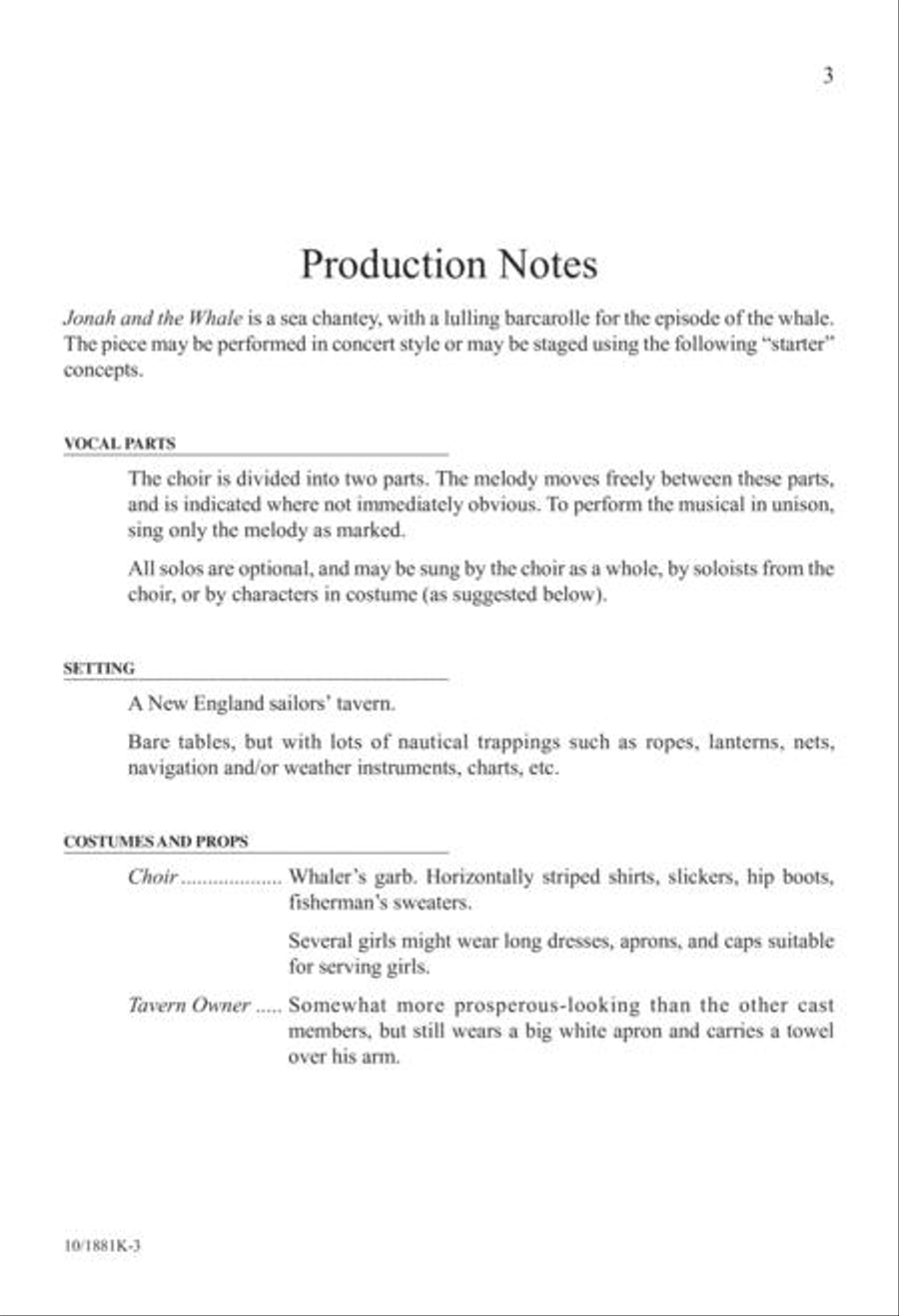 Five-Minute Musicals: Jonah and the Whale Unison Choir scores gallery preview page 3
