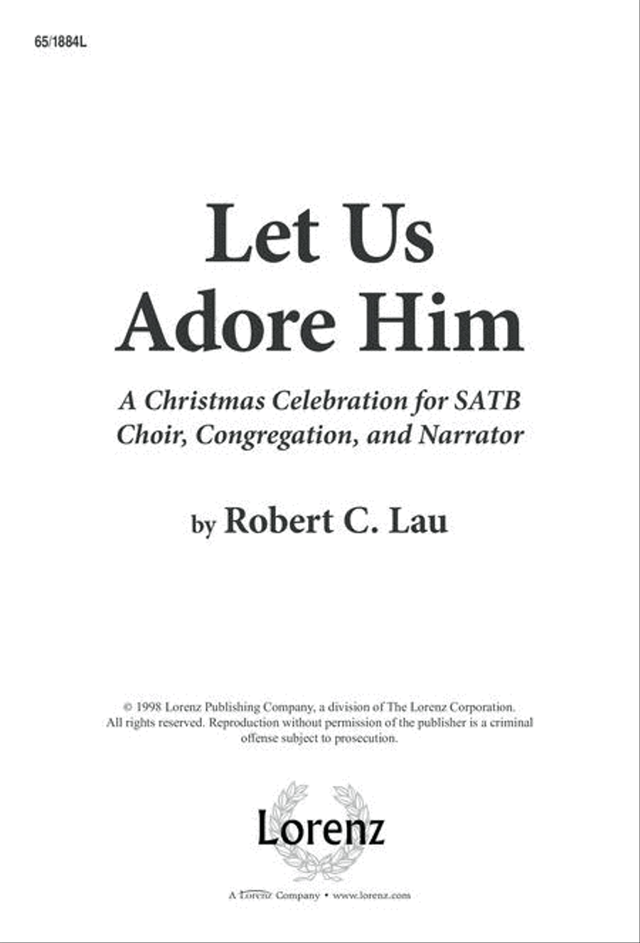 Let Us Adore Him 4-Part scores gallery preview page 2