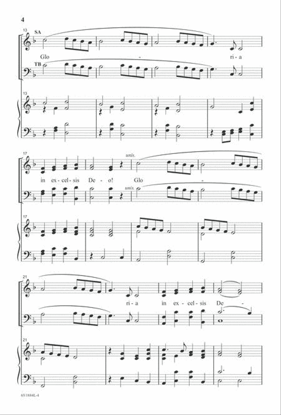 Let Us Adore Him 4-Part scores gallery preview page 5