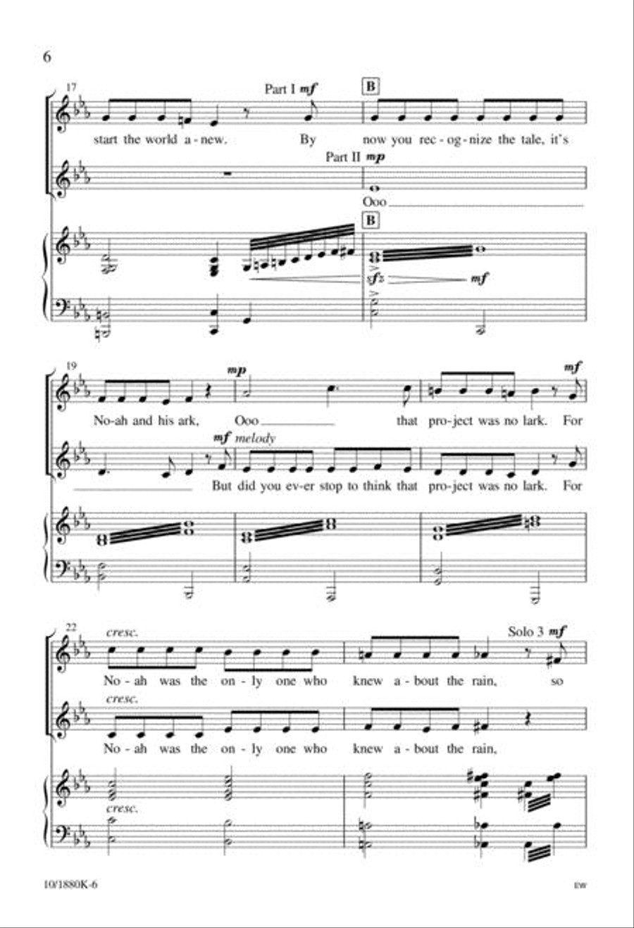 Five-Minute Musicals: Noah and the Ark Unison Choir scores gallery preview page 6
