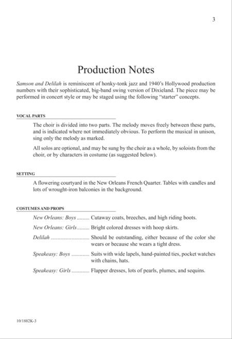 Five-Minute Musicals: Samson and Delilah Unison Choir scores gallery preview page 3