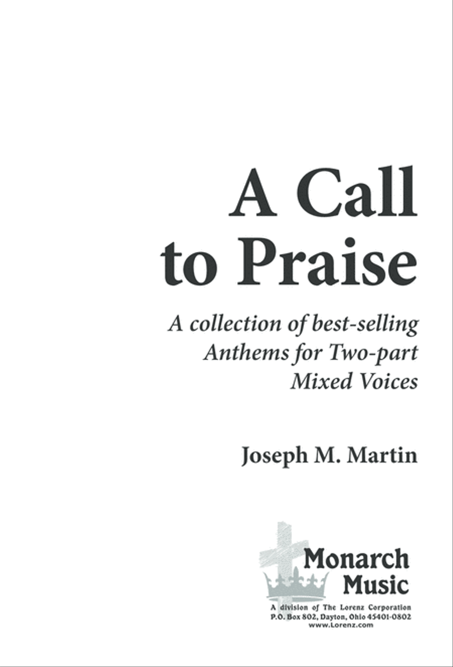 A Call to Praise A Call to Praise 2-Part scores gallery preview page 2