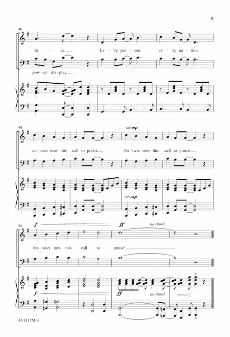 A Call to Praise A Call to Praise 2-Part scores gallery preview page 12